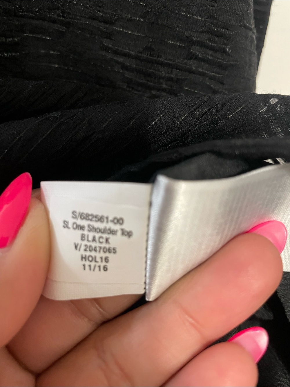 NWT Banana Republic black one-shoulder blouse Size 10/Medium - Picture 11 of 13